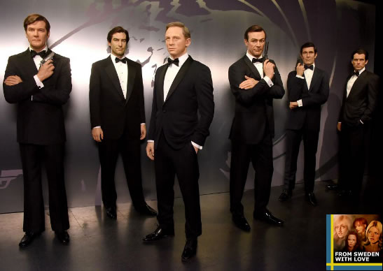James Bonds at Madame Tussauds Las Vegas